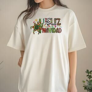 Christmas Shirt Feliz Navidad Piñata Tee Spanish Top Unisex Graphic Fun